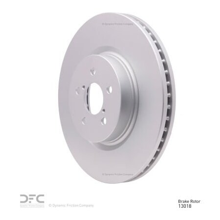 Dynamic Friction Co DFC GEOSPEC Coated Rotor - Blank - Dynamic Friction Company 604-13018 604-13018